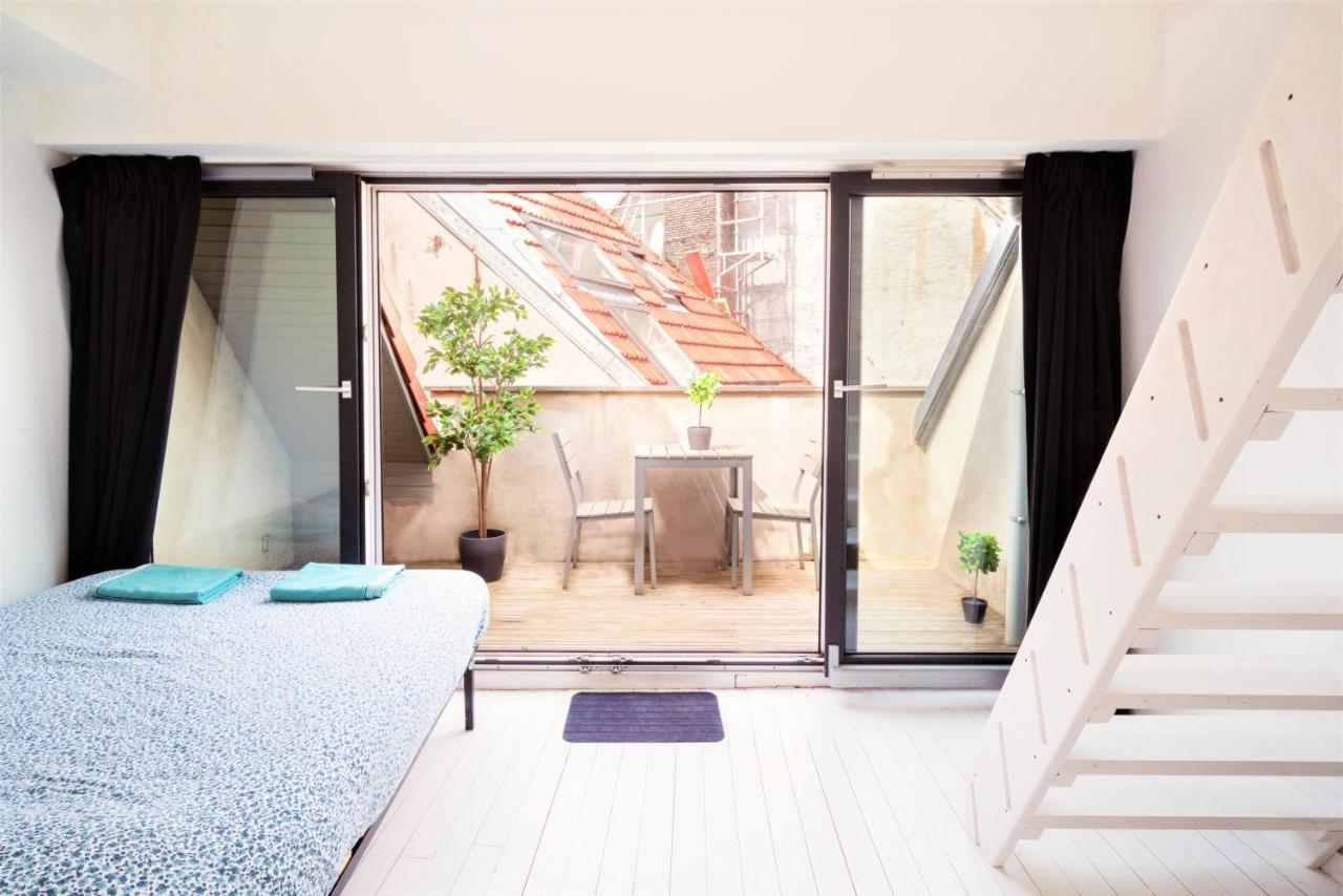 Beautiful Terrace Apartment In The Heart Of Antwerpen Bagian luar foto