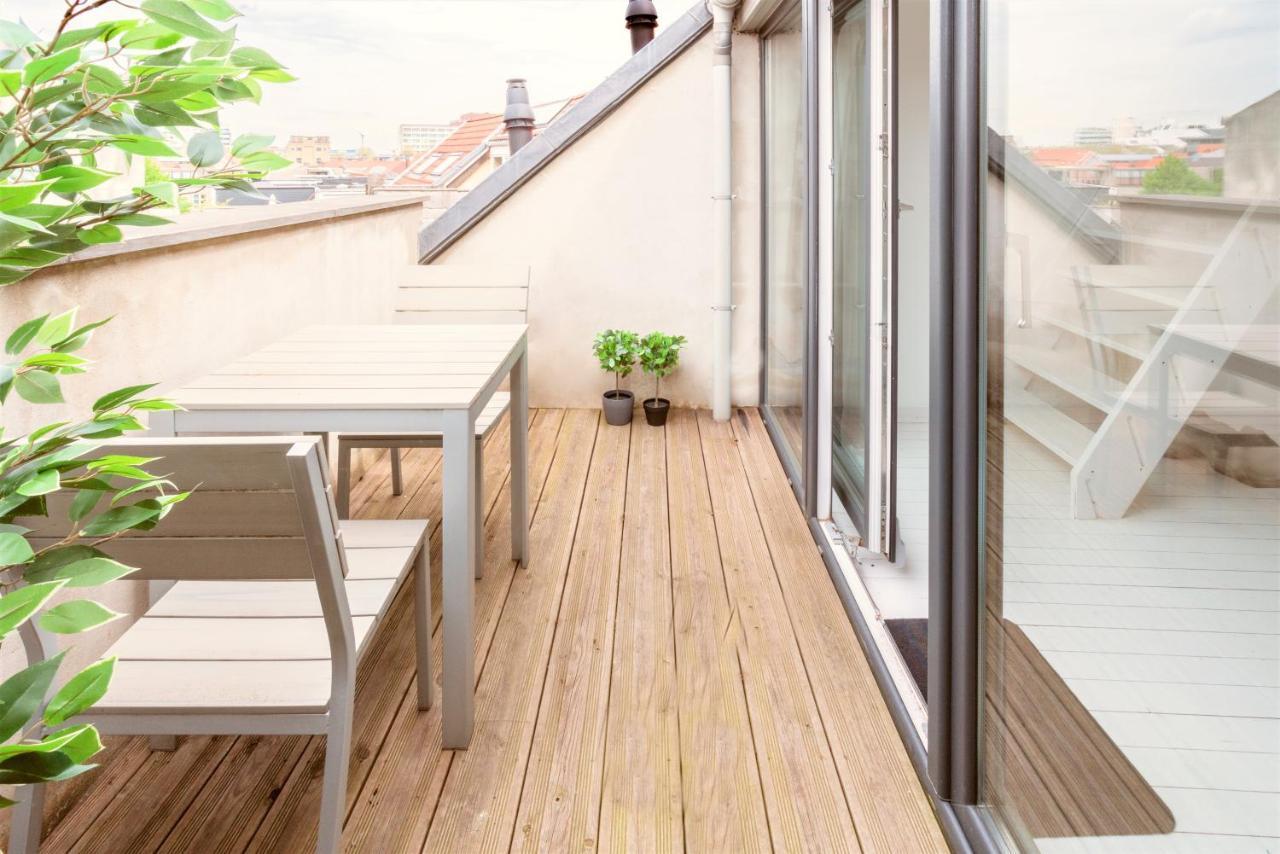 Beautiful Terrace Apartment In The Heart Of Antwerpen Bagian luar foto